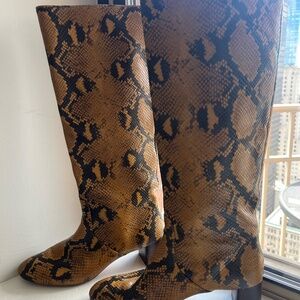 Loeffler Randall Gia boots Snakeskin
